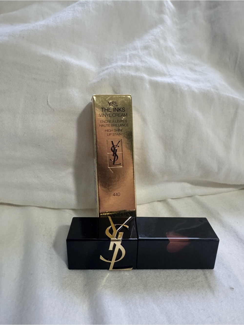YSL The Inks Vinyl Cream Lip Stain - 440 Rose Player
